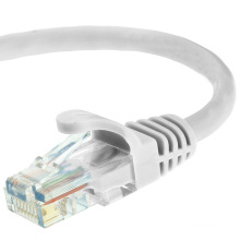 Cat5e UTP RJ45 cable de cable de parche Ethernet 50 pies blanco